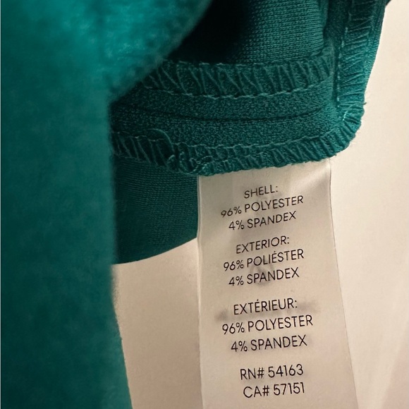 💚 NWT! Green CALVIN KLEIN Tie Neck Sleeveless Dress - Size 6 - Picture 7 of 10